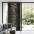 thumbnail image 3 of Leopard Print Window Privacy Film, Chic Abstract Black Brown Animals Texture Static Cling UV Sun Blocking Heat Control Window Tint, Non-Adhesive One Way Windows Privacy Cover 35.4''x78.7'', 3 of 7