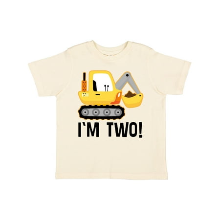 

Inktastic 2nd Birthday Construction Truck Boy Outfit Gift Toddler Boy Girl T-Shirt