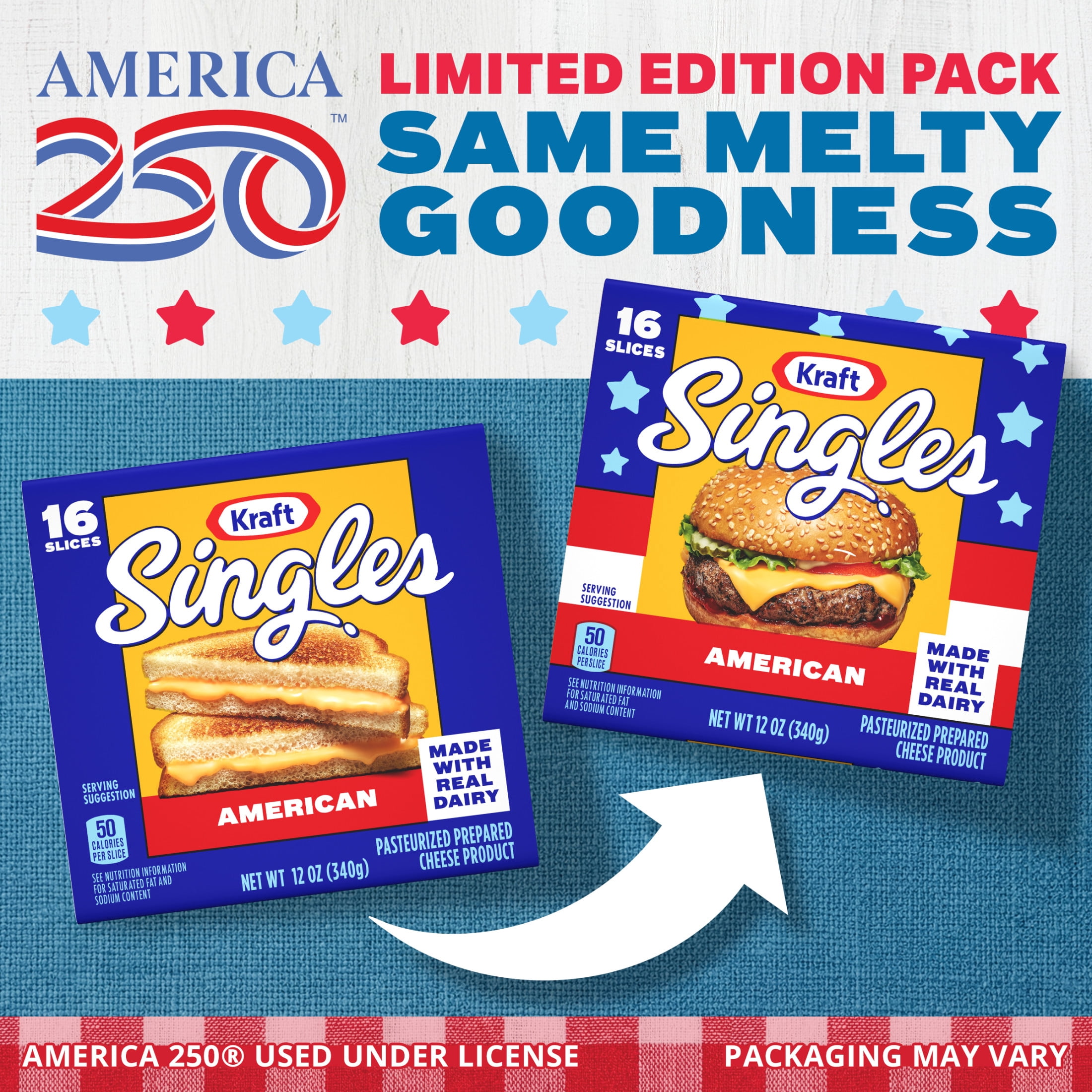 Kraft Singles American Slices, 16 Count Pack