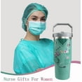 thumbnail image 2 of Nurse Tumbler Nurse Gifts for Women - Nurse Appreciation Gifts Nurses Week Gifts for Female Male Nurse、 New Nurses、 RN、 LPN, 30oz Nurse Thermal Mug with Handle and Flip Straw, 2 of 6