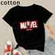 thumbnail image 2 of Camisetas de algodón de Marvel Scarlet Witch para niños, moda de verano, informales, con estampado de superhéroes, estilo Harajuku, color negro, 2 of 5