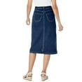 thumbnail image 2 of Woman Within Plus Size Stretch Denim Five-Pocket Jeans Skirt, 2 of 2
