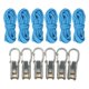 thumbnail image 3 of Cuerda con tensor de rodillo, ajustador de paracord, kit de , durabilidad, alta resistencia, herramienta para tensar cuerdas en embarcaciones. 6 cuerdas 6 ganchos, 3 of 8