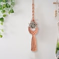 thumbnail image 4 of Aqestyerly Hand-Woven Cotton Rope Hanging Basket - Flower Pot Hanging Net,Pineapple Design for Garden and Home Decoration, 4 of 6