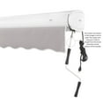 thumbnail image 3 of Awntech 16' x 10' Full Cassette Right Motorized Patio Retractable Awning, Gray, 3 of 7