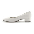 thumbnail image 2 of Walking Cradles Heidi Women Dress Pump In White Leather, 2 of 6