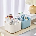 thumbnail image 6 of LLDYYDS Small 6 Compartment Multiuse Caddy Organizer with Handle Art Craft Supplies, Office, Desk, Stationery Pen Holder Stackable, 6 of 7