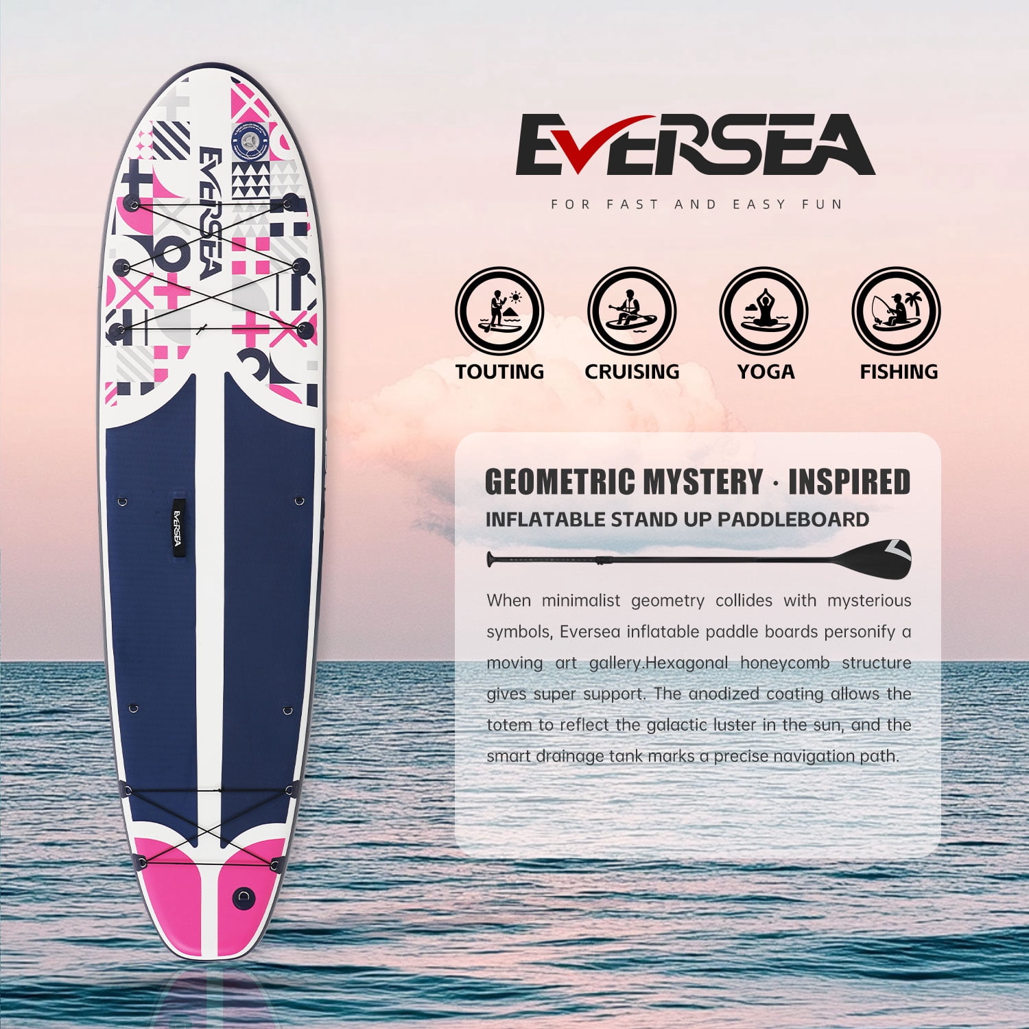 MSEASFREE Inflatable Paddle Board Stand up Paddle Board with Premium SUP Accessories