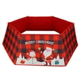 thumbnail image 3 of Snowflakes Tree Skirt, Santa Tree Skirt Red Non Woven Fabric Comfortable  For Party Christmas Decorations, 3 of 8