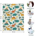 thumbnail image 4 of LightColor Cartoon Dinosaurs Palm Trees Pattern Blanket,Comfortable Soft Lamb Wool Throw Blanket,All Season,Warm Lightweight Blankets for Sofa Bed Couch Living Room Chair,30"x40", 4 of 4