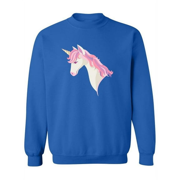 Pastel Pink Unicorn Sweatshirt Women -Image by Shutterstock, Female Medium