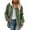 Green, variant on Essentials Women's Jacket Polar Zipper Hoodie Oversize Drawstring Thermal Insulated Fuzzy Outwears Coats