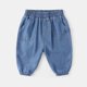 thumbnail image 4 of Summer Stretchy Jeans Pants For Boys Fly Resistant Pants Flexible Waist Comfortable Everyday Wear Light blue 90cm, 4 of 4