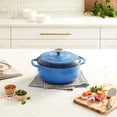 thumbnail image 2 of Lodge 4.5 Quart Enameled Cast Iron Dutch Oven with Lid – Dual Handles – Oven Safe up to 500° F or on Lodge NA, 2 of 11