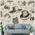 thumbnail image 4 of Orinice Hat Camera Drawing Tapestry Wall Hanging Unique Style Graphic Tapestries Home Wall Decor Art for Living Room Bedroom Apartment Farmhouse Dorm 60x50inch, 4 of 6