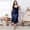 Navy, variant on Naittoop Women Plus Size Sleep Dress Soft Satin Lace V Neck Nightdress Sleeveless Strappy Sexy Nightgowns Split Chemise