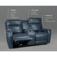 thumbnail image 2 of Dual-Power Reclining Sofa 72" Genuine Leather Power Zero Gravity Reclining Loveseat with Powered Adjustable Headrest,USB&USB-C Port, 2 of 9