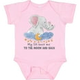 thumbnail image 3 of Inktastic My Titi Loves Me to the Moon and Back Elephant Family Boys or Girls Baby Bodysuit, 3 of 5