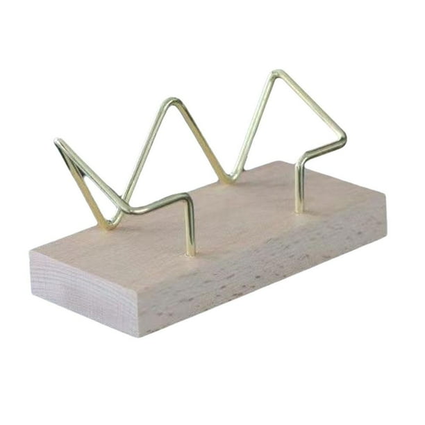EZLIFE Portatarjetas de visita para escritorio, portatarjetas de visita de madera para mesa de oficinaθÆ Z4Q6