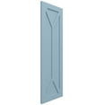thumbnail image 2 of Ekena Millwork 12"W x 73"H True Fit PVC San Carlos Mission Style Fixed Mount Shutters, Peaceful Blue (Per Pair - Hardware Not Included), 2 of 9