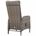 thumbnail image 3 of vidaXL 3 Piece Garden Bistro Set Poly Rattan Grey, 3 of 5