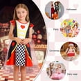 thumbnail image 6 of Benylion Princess Dress for Girls With Cape Queen of Hearts Halloween Costume Toddler Kids Princess Dresses Birthday Fancy Party Cosplay Outfit for 9-10 Years, 6 of 6