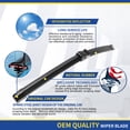 thumbnail image 3 of ANRDDO 2 Wipers Factory 20"+24" for BMW X5 2007-2011/BMW X6 2008-2011 Original Equipment Replacement Front Windshield Wiper Blade (Set of 2), 3 of 4
