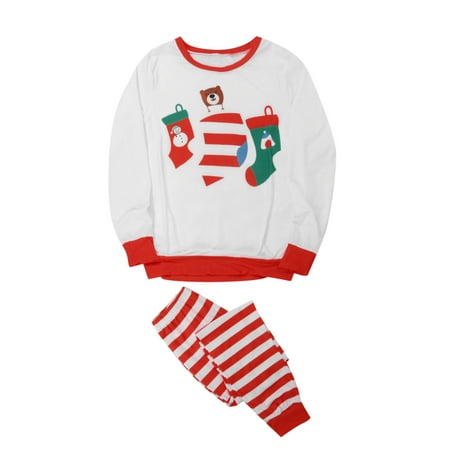 

Bluey Clothes Christmas Men s Dad Stripe Printed Top + Pants Christmas Family Matching Pajama Set