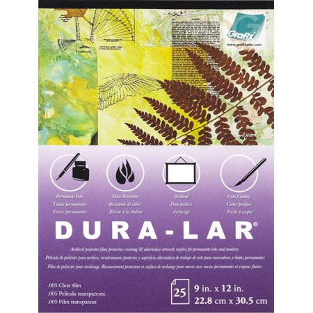 UPC: 0096701124435 | Grafix Dura-Lar Pad  .005mm  Clear  9in x 12in