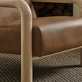 thumbnail image 5 of Sereno Vegan Leather Accent Chair in Canyon Oak, 5 of 9