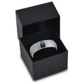 thumbnail image 3 of Tungsten Privacy Padlock Lock Band Ring 7mm Men Women Comfort Fit 18k Rose Gold Dome Brushed Gray Polished, 3 of 4