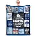 thumbnail image 1 of LHSHID Bonus Dad Fathers Day Blanket Gifts from Kids Step Dad Gifts from Daughter Son Step Dad Birthday Gifts Fathers Day Blanket for step dad Stepped up Dad Gifts Ideas Men Throw Blanket 40x50in, 1 of 6