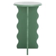 thumbnail image 2 of Safavieh Lilith Wavy Modern Wood Round End Table, Sage Green, 2 of 11