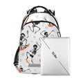 thumbnail image 7 of ALAZA Jumping Skeletons Haloween Backpack Elementary School Bag Bookbag Travel Rucksack, 7 of 7