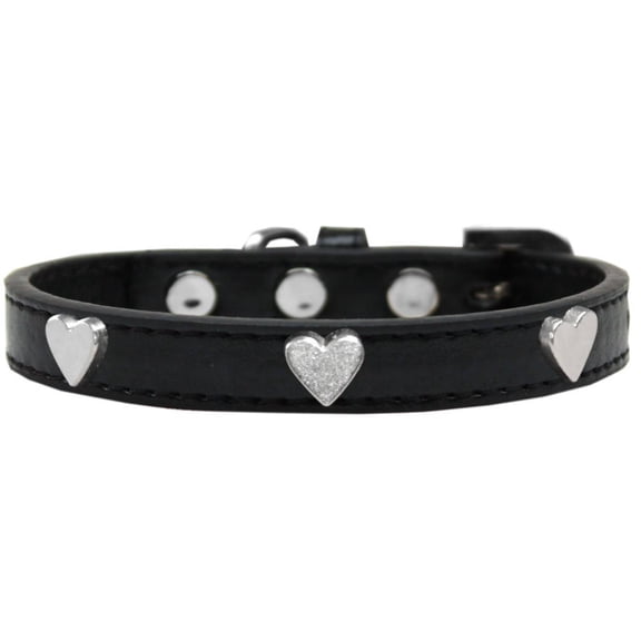 Dog, Puppy Pet Widget Fashion Collar, "Silver Heart"