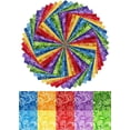 thumbnail image 4 of Paquete de cuadrados de tela, 10 x 10 cm, 100% algodón, 50 unidades, cachemir, 4 of 4