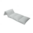 thumbnail image 4 of Damask Floor Pillow Lounger Cover, Classic Traditional Curly Floral Repeated Forms in Soft Color Shades, Nap Mat Printed Fabric Case for 5 Pillows, 88" x 27", Pale Blue Grey Eggshell, by Ambesonne, 4 of 5