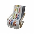 thumbnail image 4 of Letters Soft Flannel Fleece Throw Blanket, Multicolored Pattern of Alphabet Letters Education Image Capital Writing, Cozy Plush for Indoor and Outdoor Use, 50" x 60", Multicolor, by Ambesonne, 4 of 6
