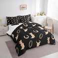 thumbnail image 3 of Homewish Western Horseshoe Boots Twin Bedding Sets 7-Piece for Teens,Black Brown Bedding Comforter Set Microfiber,Southwestern Cowboy Breathable Sheet Sets,Super Cozy Room Decor,Reversible, 3 of 8