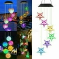 thumbnail image 3 of Solar Color-Changing LED Wind Chime Moon and Star, 3 of 5