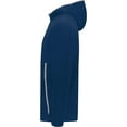 thumbnail image 3 of Augusta Sportswear B29634657 Eco Revive Polar Fleece Hooded Full-Zip Jacket, Navy - 2XL, 3 of 7