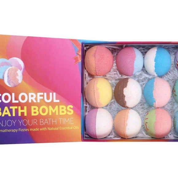 Deeceymbur Bath Bombs Set Essential Oil Aromatherapy Fizzy Relaxation Spa Experience Gift Giving