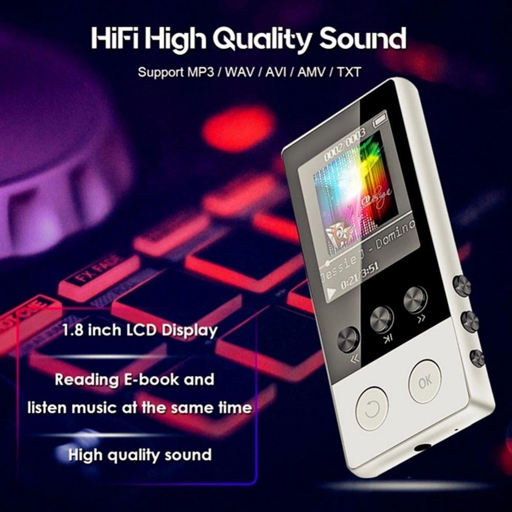 8GB Metal Bluetooth MP4 Sport HIFI Lossless MP3 Player FM TF Card Recording Y4A9 