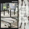 thumbnail image 5 of Roundhill Furniture Cavira Modern Faux Marble Counter Height Dining Table, 5 of 9