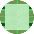 thumbnail image 1 of Ahgly Company Machine Washable Indoor Round Transitional Green Area Rugs, 8' Round, 1 of 7