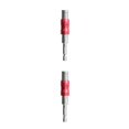 thumbnail image 1 of relayinert Magnetic Screw Drill Tip Adjustable Change for Pivot Screwdriver Bit Holder with silver red 2Set, 1 of 6