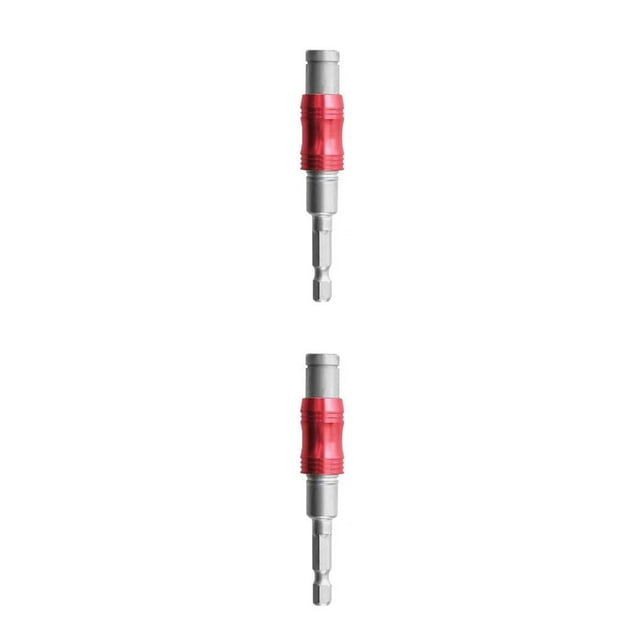 relayinert Vis Magnétique Embout de Perceuse Changement Réglable pour Support de Tournevis Pivotant avec Argent Rouge 2Ensemble