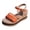 Orange, variant on Wedge Sandals for Women 2026 Platform Orthopedic Slip on Open Toe Ankle Strap Slippers Dressy Casual Walking Outdoor Elegant Shoes Orange Size 6