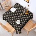 thumbnail image 2 of Black Bigfoot and Tree Pattern Square Tablecloth,Waterproof Square Table Cover,Wipeable Spillproof Washable Table Cover for Home Kitchen Party Decor 52"x52"(132x132cm), 2 of 6