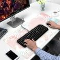 thumbnail image 4 of Desk Mat XXL Gaming Mouse Pad, Abstract Pink Boho Pastel Painting Keyboard Mats Cute Extended Mouse Pad Extra Large Desk Mats （31.5X15.75 in）Desktop Laptop Protector Computer Accessories, 4 of 4